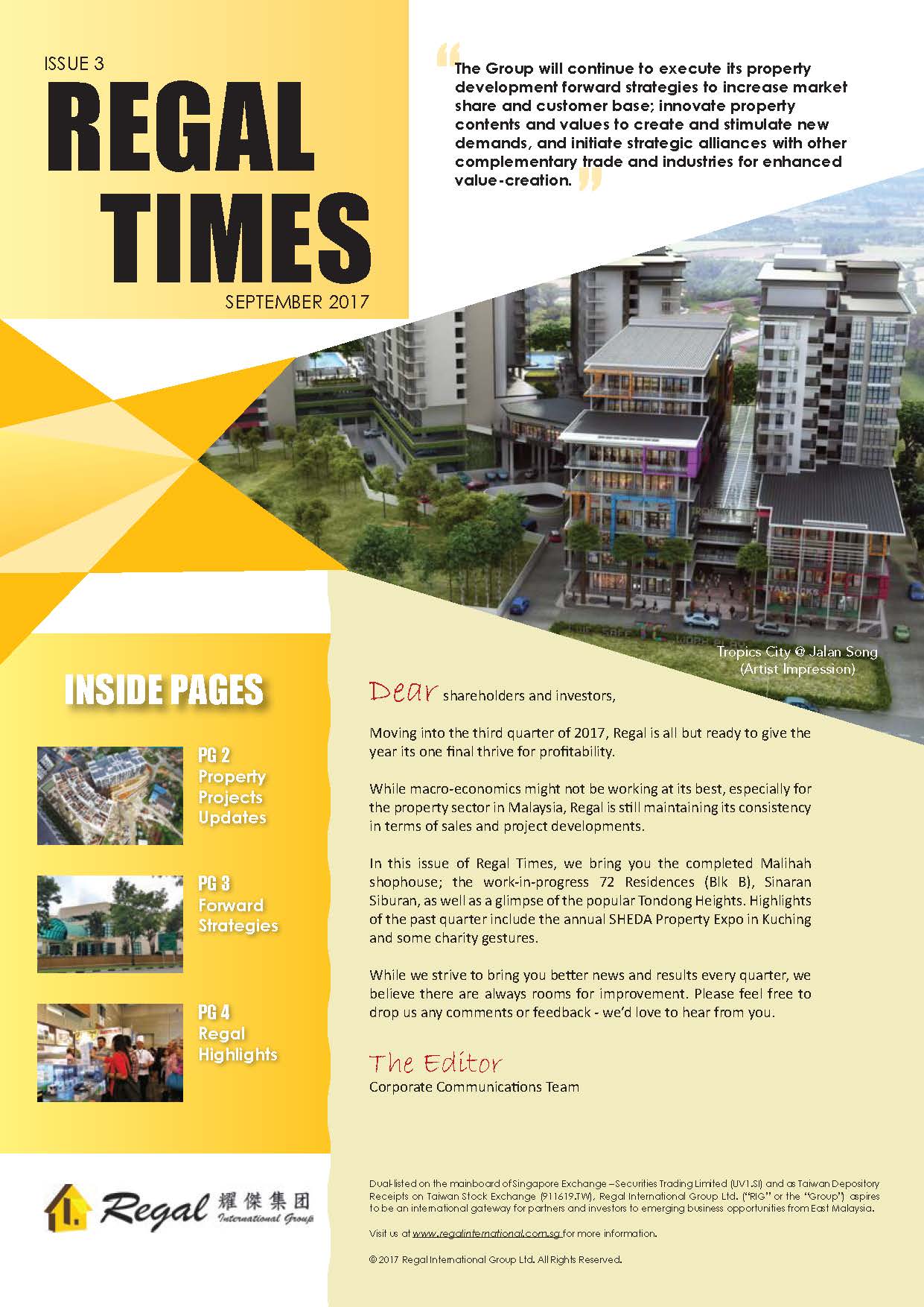 Regal Times – Issue 3 – September 2017
